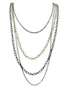 Shein Different Colors Long Women Dress Chain Necklace