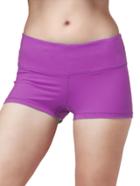 Shein Dark Purple Elastic Sports Shorts