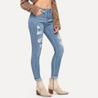 Shein Ripped Decoration Wash Jeans
