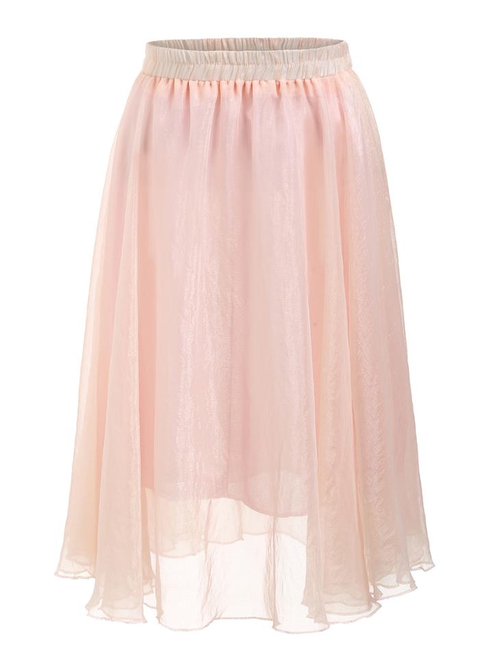 Shein Elastic Waist Mesh Skirt