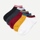 Shein Striped Trim Ankle Socks 5 Pairs