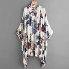 Shein Tropical Print Poncho Kimono