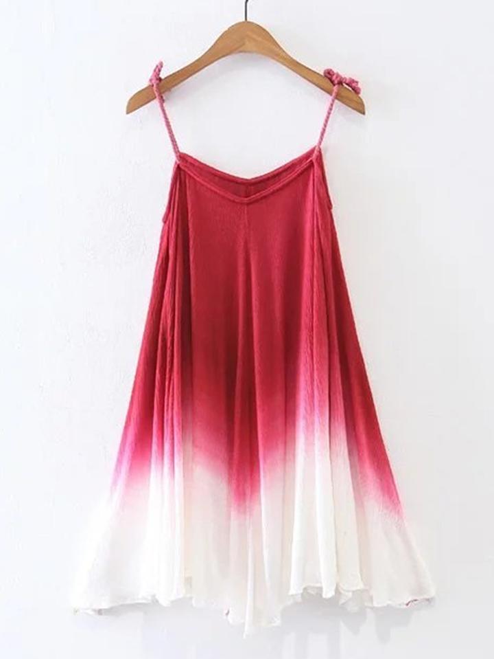 Shein Cami Straps Ombre Tent Dress