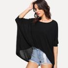 Shein High Low Solid Tee