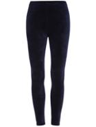 Shein Navy Skinny Velvet Leggings