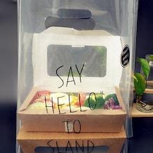 Shein Slogan Print Clear Packaging Tote Bag 10pcs
