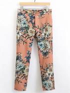 Shein Flower Print Slim Pant