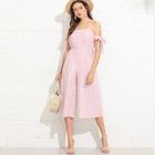 Shein Knot Side Striped Tube Jumpsuit