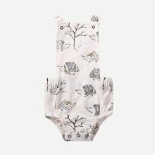 Shein Girls Cartoon Hedgehog Print Romper
