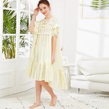 Shein Ruffle Hem Pleated Night Dress