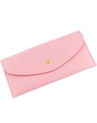 Shein Pink Fashion Envelope Pu Clutch Bag