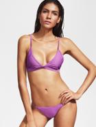 Shein Purple Triangle Sexy Bikini Set