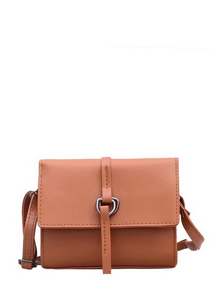 Shein Strap Metal Buckle Flap Bag