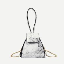 Shein Marble Print Chain Bag