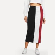 Shein Cut-and-sew Split Back Pencil Skirt