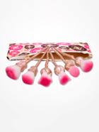 Shein Rose Shaped Makeup Brush 6pcs With Bag