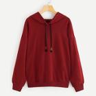 Shein Plus Drop Shoulder Drawstring Hoodie