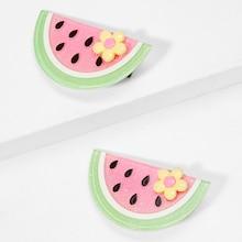 Shein Girls Watermelon Shaped Hair Clip 2pcs