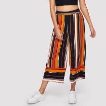 Shein Striped Print Culotte Pants
