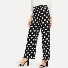 Shein Polka Dot Frilled Pants