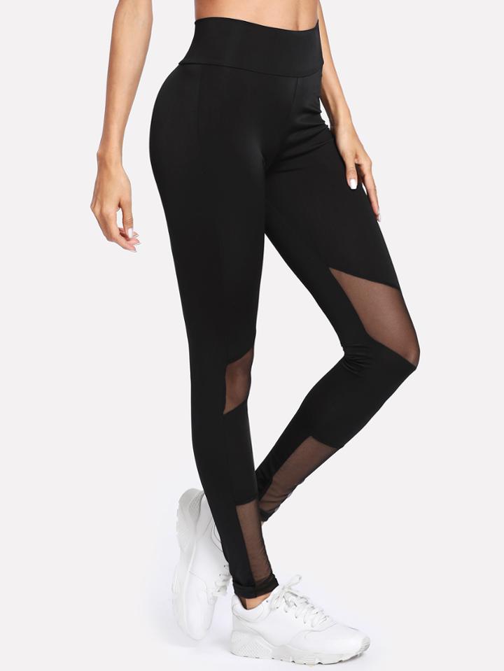 Shein Mixed Media Leggings