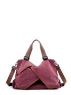 Shein Layer Decorated Canvas Weekender Bag