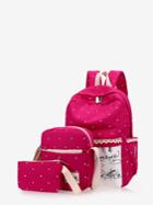 Shein Pot & Sketch Print Combination Bag 3pcs