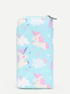Shein Animal & Heart Print Pu Wallet