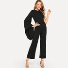 Shein Flounce Sleeve One Shoulder Jumpsuit