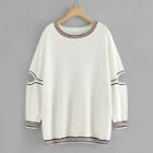 Shein Cut Out Sleeve Striped Jumper