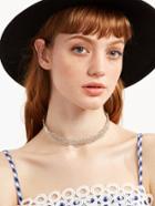 Shein Silver Geometric Hollow Out Choker Necklace