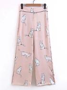 Shein Animal Print Wide Leg Pants