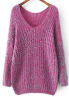 Rosewe Gorgeous Long Sleeve Knitting Wool Pullovers With V Neck
