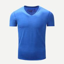 Shein Men Solider Plain V Neck Tee