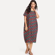 Shein Girl Print Longline Dress