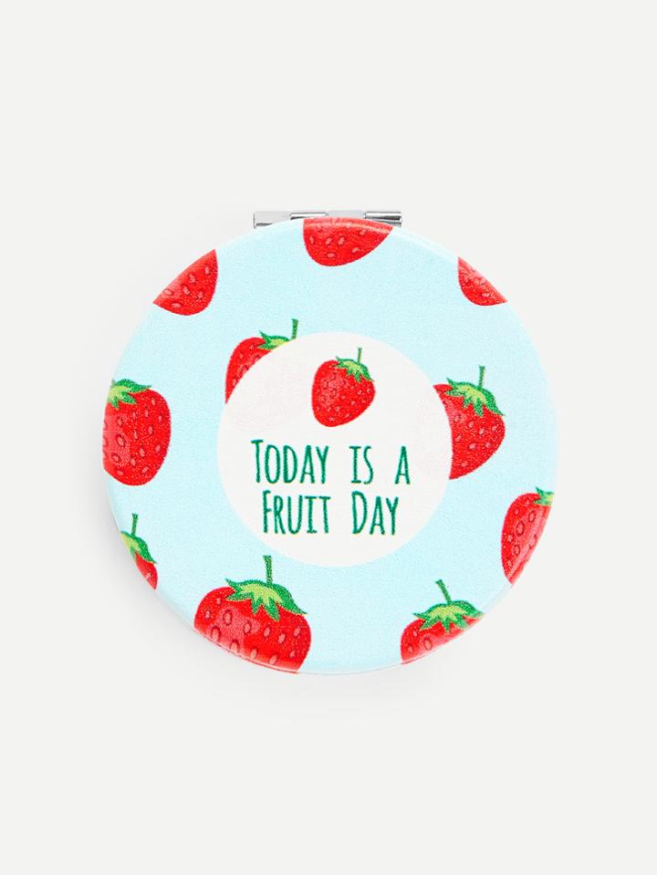 Shein Strawberry Foldover Makeup Mirror