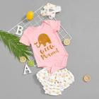 Shein Toddler Girls Letter Print Jumpsuit With Shorts