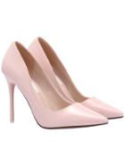 Shein Pink Pointed Toe Patent Leather Pumps