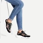 Shein Leopard Pattern Lace-up Chunky Sneakers