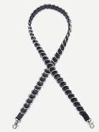 Shein Black Faux Leather Hoop Embellished Skinny Strap