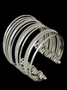 Shein Silver Multilayers Cuff Bracelet