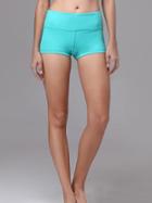 Shein Lake Blue Elastic Sports Shorts