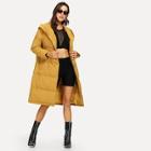 Shein Button Up Hooded Puffer Coat