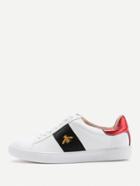 Shein Contrast Insect Pattern Lace Up Sneakers