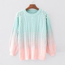 Shein Pearls Beaded Gradient Jumper