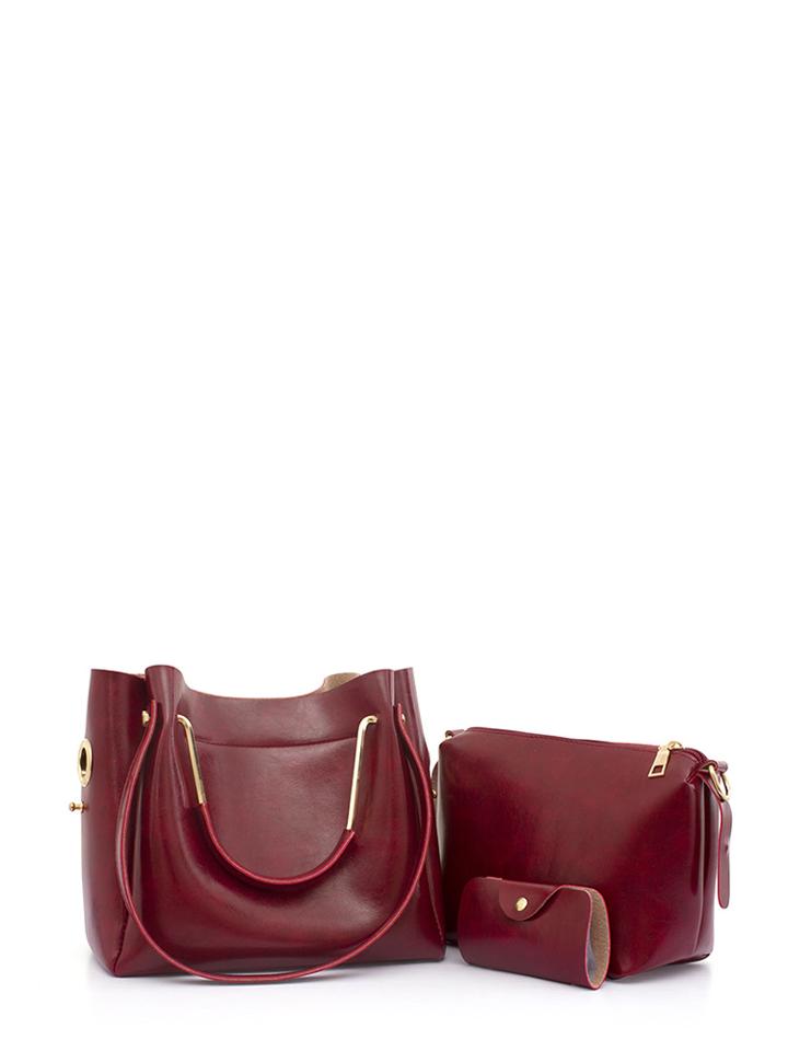 Shein Faux Leather Combination Bag 3pcs