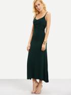 Shein Cross Wrap Long Cami Dress