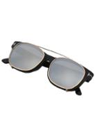 Shein Removable Clip Vintage Sunglasses