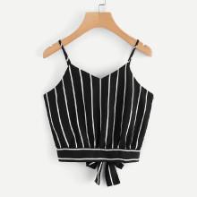 Shein Knot Back Striped Cami Top