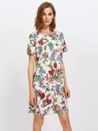 Shein Botanical Print Tee Dress